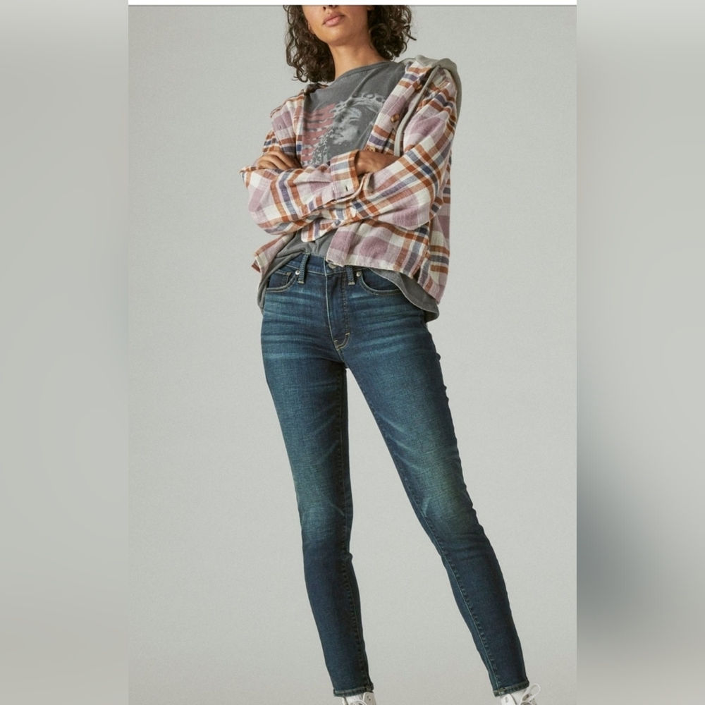Lucky Brand Jeans High Rise Bridgette Cozy Skinny
